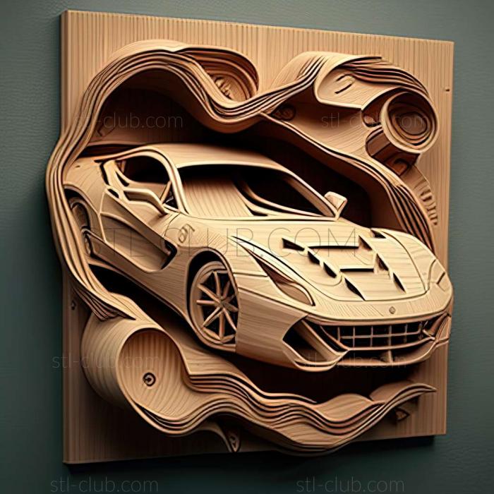 3D мадэль Ferrari F12berlinetta (STL)